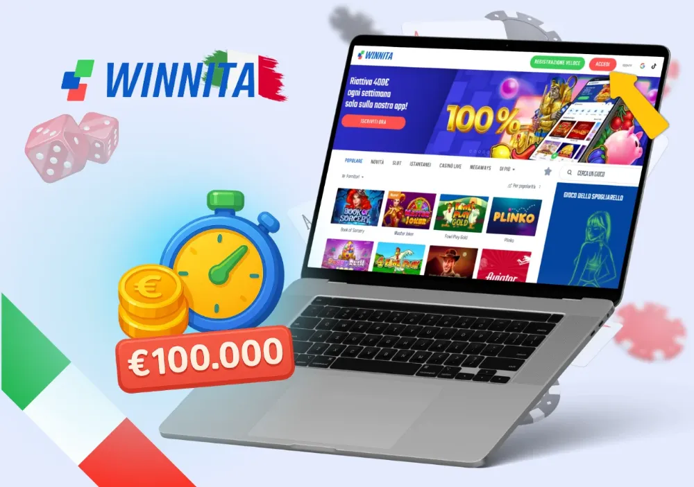 Depositi prelievi app mobile Winnita metodi pagamento mobile banking